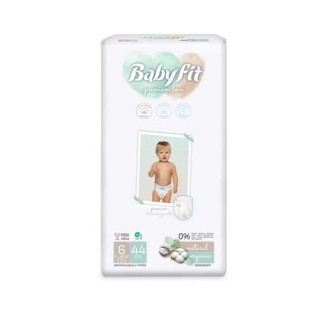 Scutece tip chilot Jumbo XL, Nr. 6, 15-25 kg, 44 bucăți, Babyfit