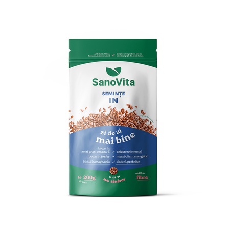 Semințe de in, 200 g, Șanovița