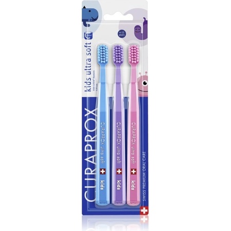 Set periute de dinți pentru copii Kids Ultra Soft, 3 bucăți, Curaprox