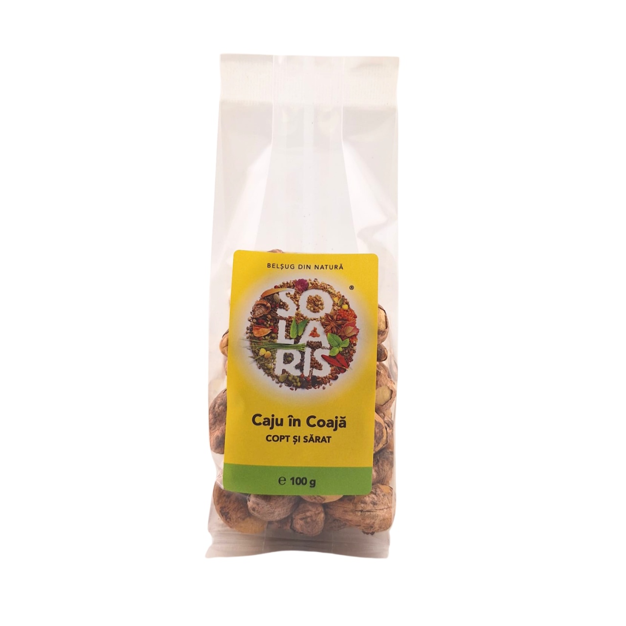 Solaris Caju în Coajă Copt și Sărat, 100 g