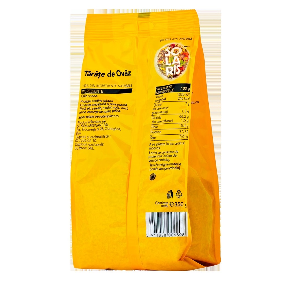 Solaris Tărâțe de Ovăz, 350 g