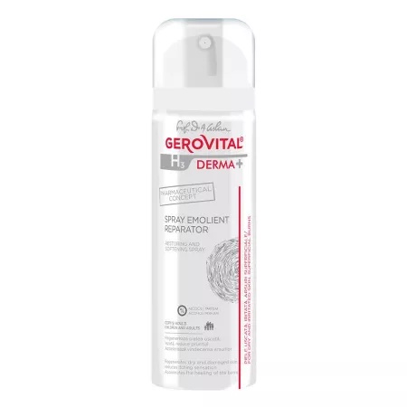 Spray Emolient Gerovital H3 Derma+ - 150 ml | Piele Uscată & Sensibilă