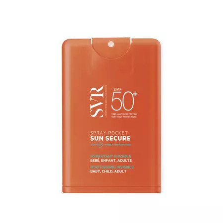 SVR Sun Secure Spray Pocket SPF 50+, protectie solara pentru fata si corp, 20 ml