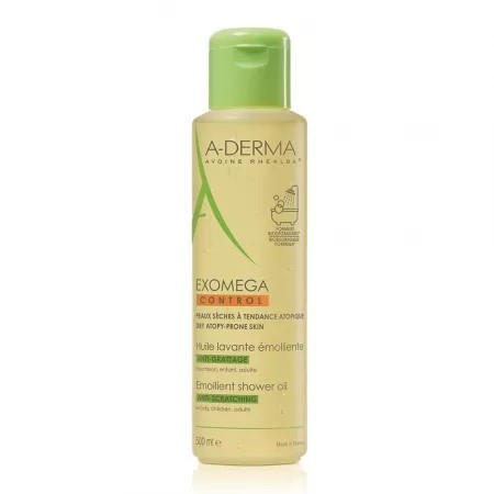 Ulei de Dus Exomega Control - 500 ml, Piele UsCată & Atopică, A-Derma