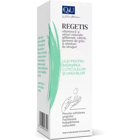 Ulei pentru ingrijirea cuticulelor și unghiilor, Q4U, 25 ml, Tis Farmaceutic
