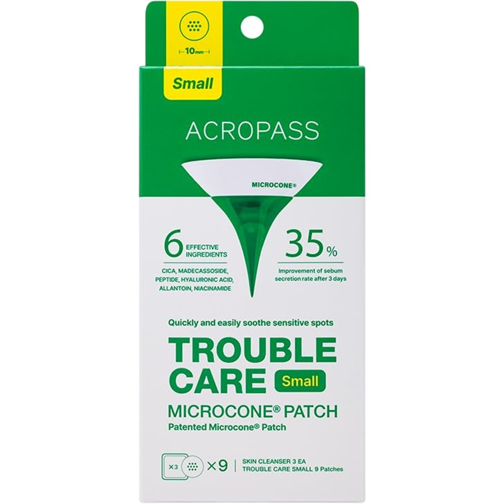 Acropass Trouble Care Small plasturi cu microconuri pentru imperfectiuni mici, 9 buc