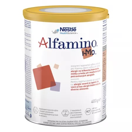 Alfamino - formula speciala de lapte pentru sugari, 400 g, Nestle
