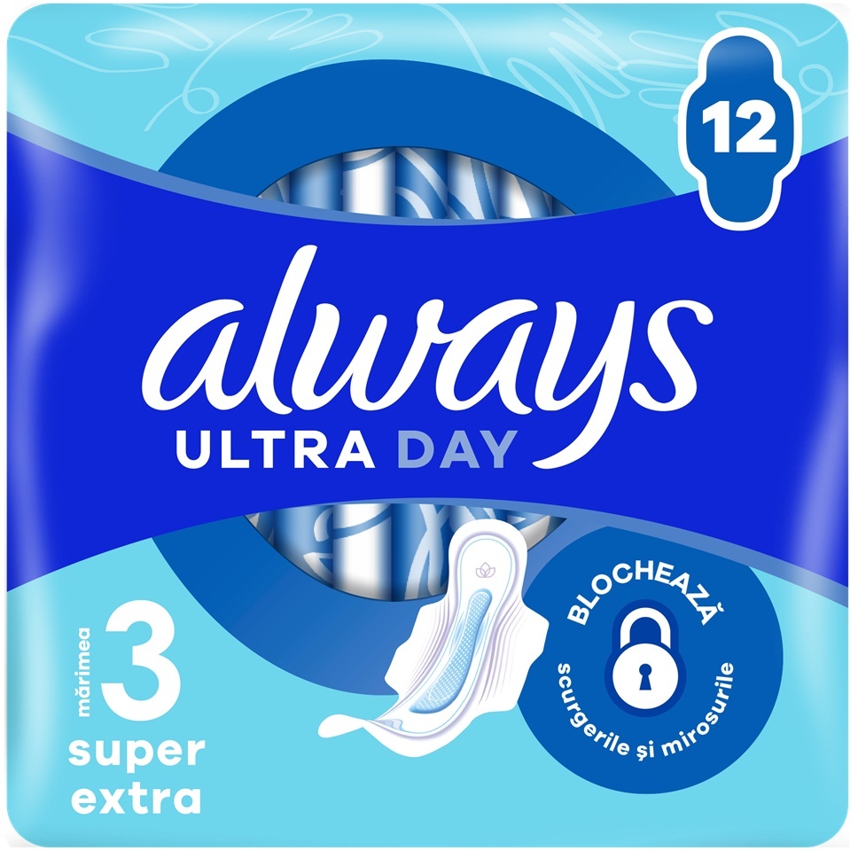 Always Ultra Night Absorbante, 12 bucăți