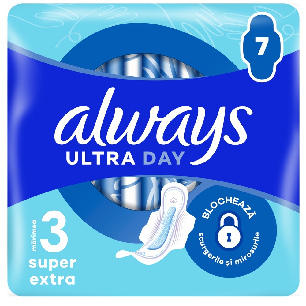 Always Ultra Night Absorbante, 7 bucăți