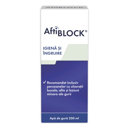apă de gura Aftiblock, 200 ml, Zdrovit