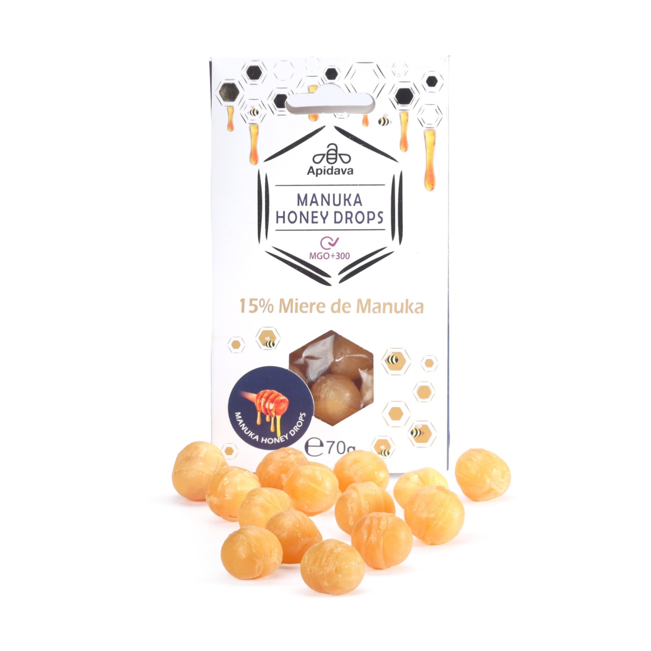 Apidava Dropsuri cu Miere de Manuka, 70 g