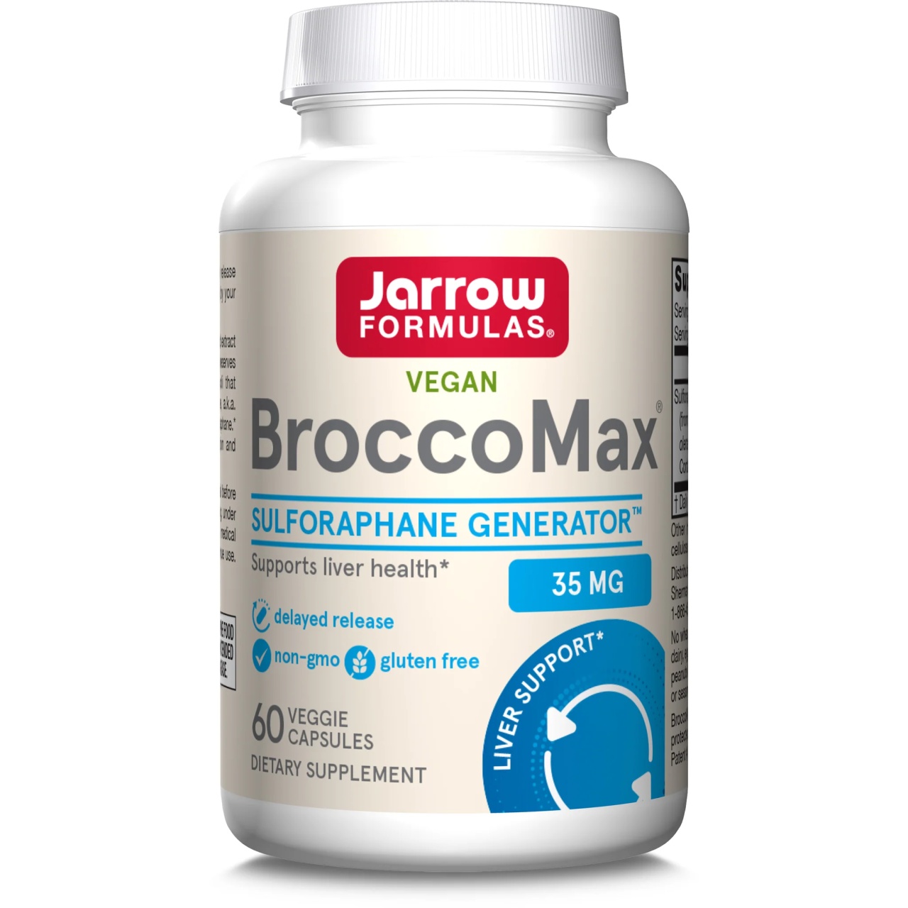 Broccomax 385 mg Jarrow Formulas - 60 capsule pentru detoxifiere hepatică și protecție antioxidantă