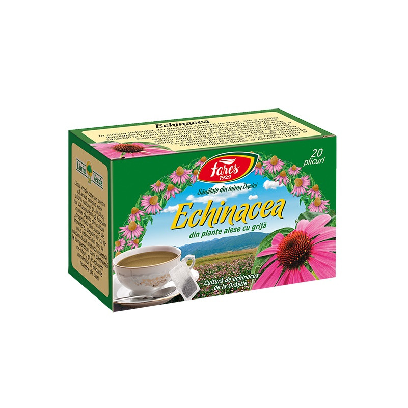 Ceai Echinacea Fares - 20 Plicuri, Suport Imunitar Natural