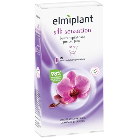Elmiplant Silk Sensation Benzi Depilatoare pentru Față, 20 benzi