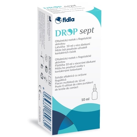 Fidia Dropsept solutie oftalmica cu clorhexidina si vitamina E TPGS, 10 ml