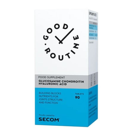 Glucosamine chondroitin hyaluronic acid good routine, 90 bucati, secom