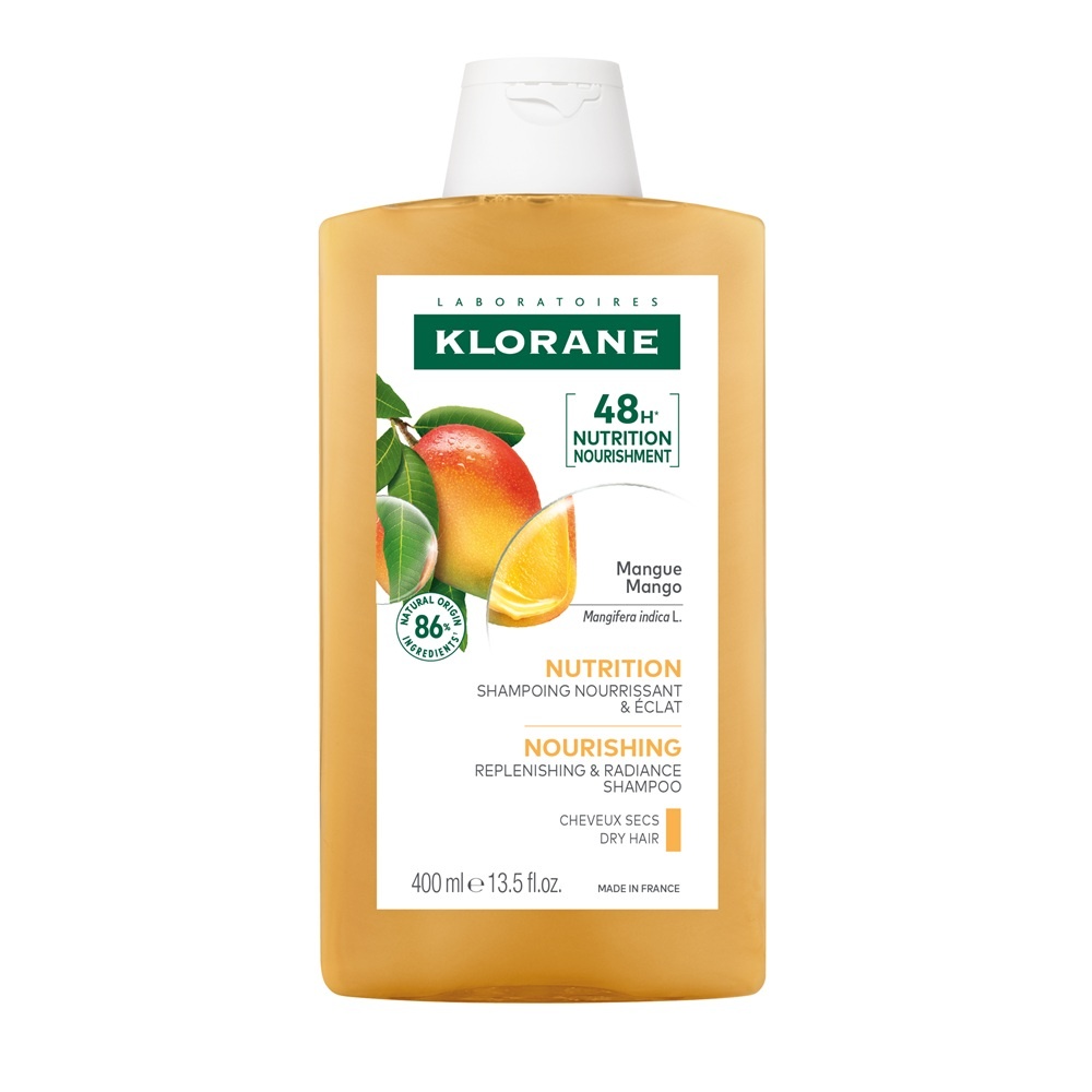 Klorane Șampon cu Unt de Mango pentru Păr Uscat, 400 ml