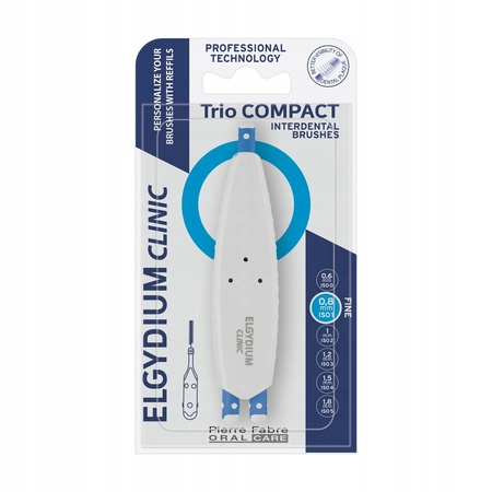 Periuță interdentara Trio Compact Fine, 2 bucăți, Elgydium