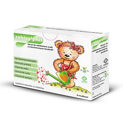 Rehisol Plus 6+6 - Rehidratare Orală cu Probiotice Dr. Phyto