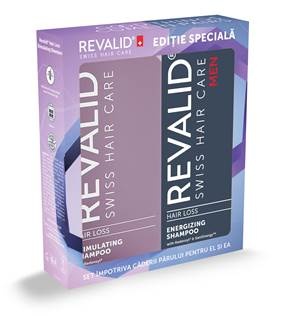 Revalid set sampon energizing barbati, 200 ml + sampon stimulating, 200 ml