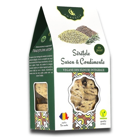 Saratele cu susan și condimente, 107 g, Hiper Ambrozia
