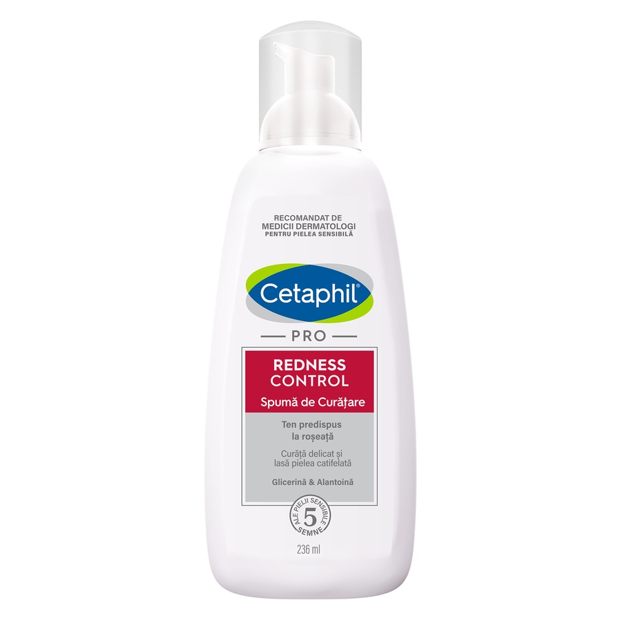Spumă de curățare Redness Control PRO, 236 ml, Cetaphil
