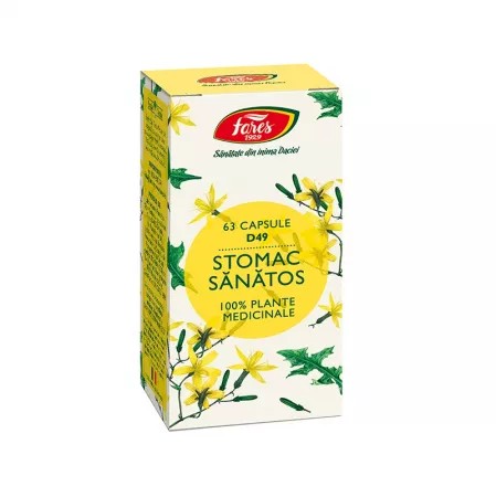 Stomac sanatos, d49, 63 capsule, fares