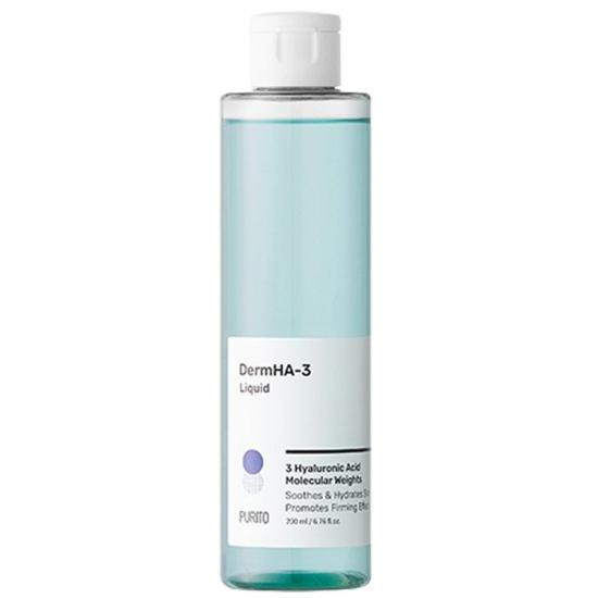 Toner de fata liquid cu acid hialuronic dermha-3, 200 ml, purito