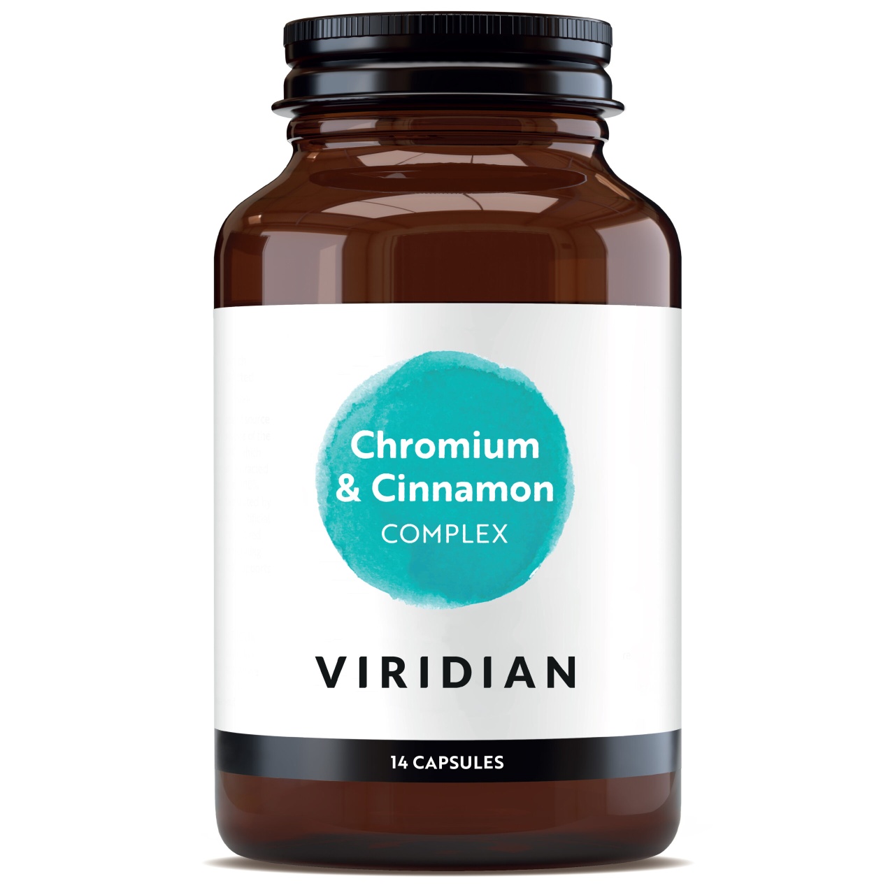 Viridian Chromium & Cinnamon Complex cu crom, scortisoara Ceylon si acid alfa-lipoic, 14 capsule