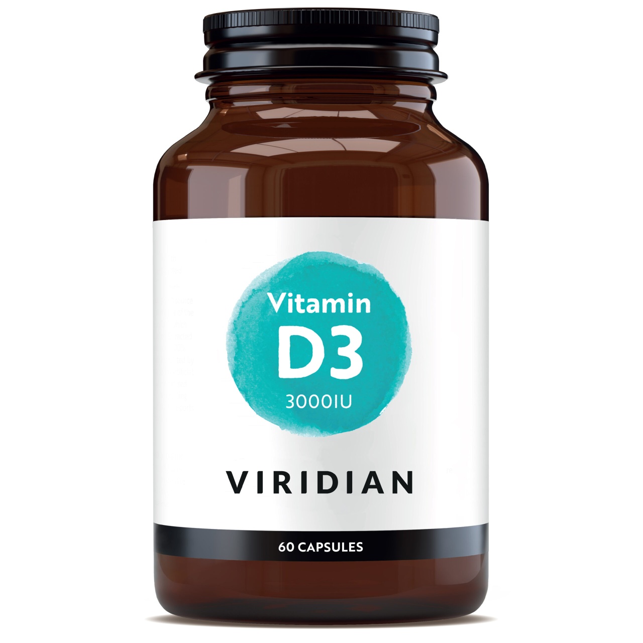 Viridian Vitamina D3 3000 UI vegana, 60 mini-capsule