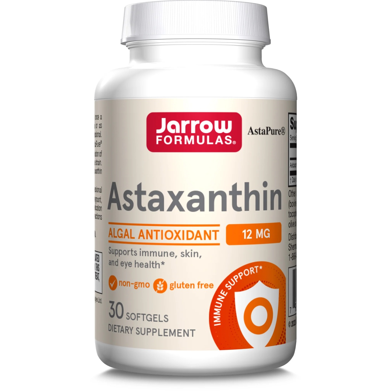 Astaxanthin 12mg Jarrow Formulas - Antioxidant Puternic pentru Piele, Ochi și Articulații
