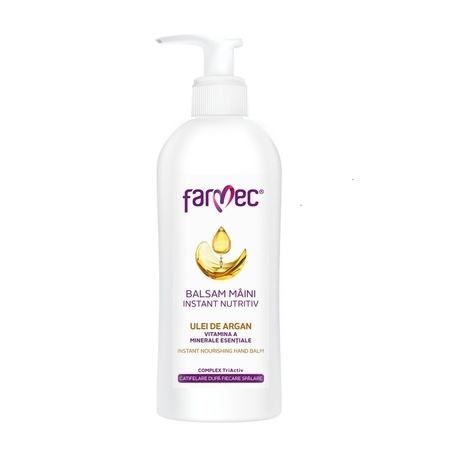 Balsam pentru mâini cu ulei de argan Instant Nutritiv, 150 ml, Farmec