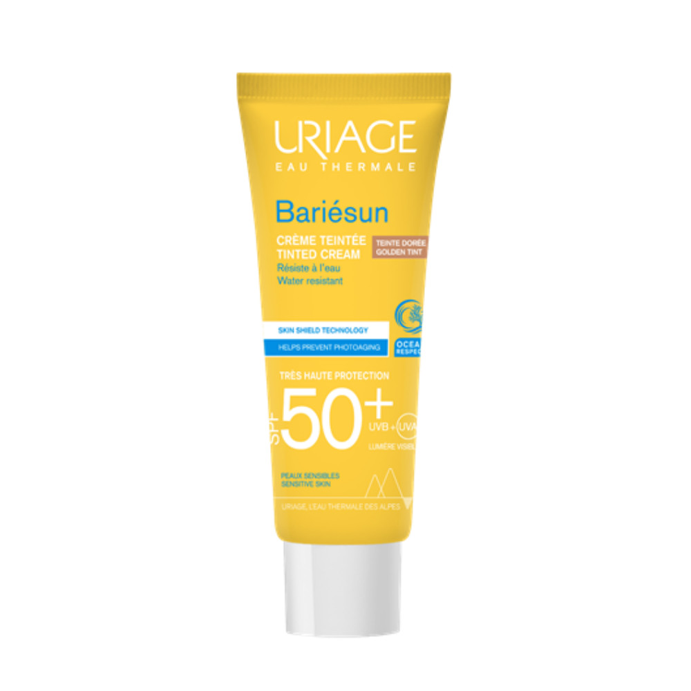 Bariesun crema colorata spf50 nuanta gold, 50ml, uriage