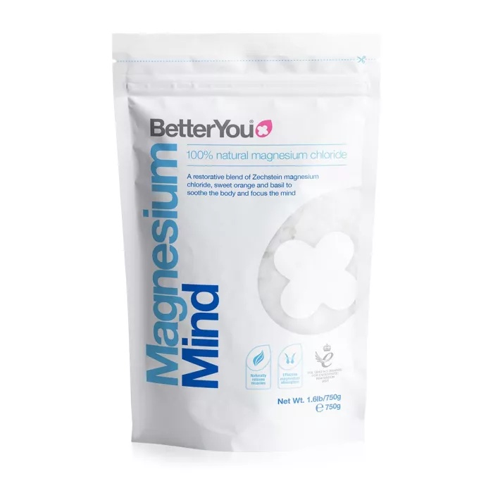 BetterYou Magnesium Mood fulgi de baie cu magneziu, portocala dulce si busuioc, 750 g