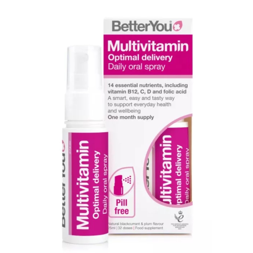 BetterYou Multivit Adult spray oral cu 14 vitamine si minerale, 25 ml