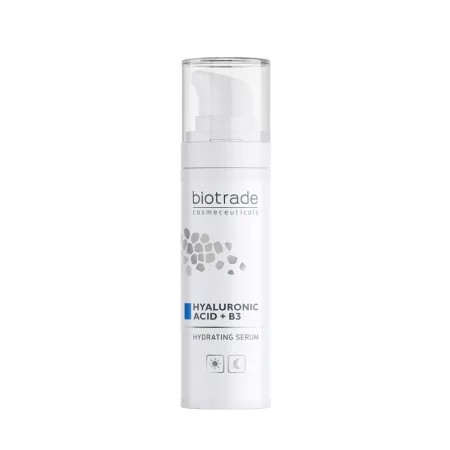 Biotrade ser hidratant cu acid hialuronic, niacinamida si vitamina C, 30 ml