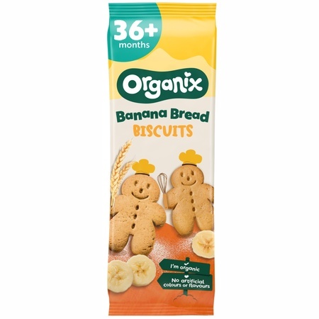 Biscuiti Bio cu banană, 36 luni+, Organix