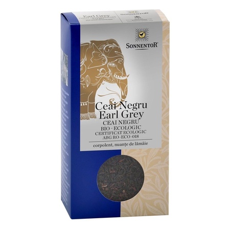 Ceai negru eco Earl Grey, 90 g, Sonnentor