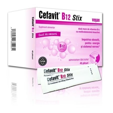 Cefavit B12, microgranule orodispersabile, 45 plicuri