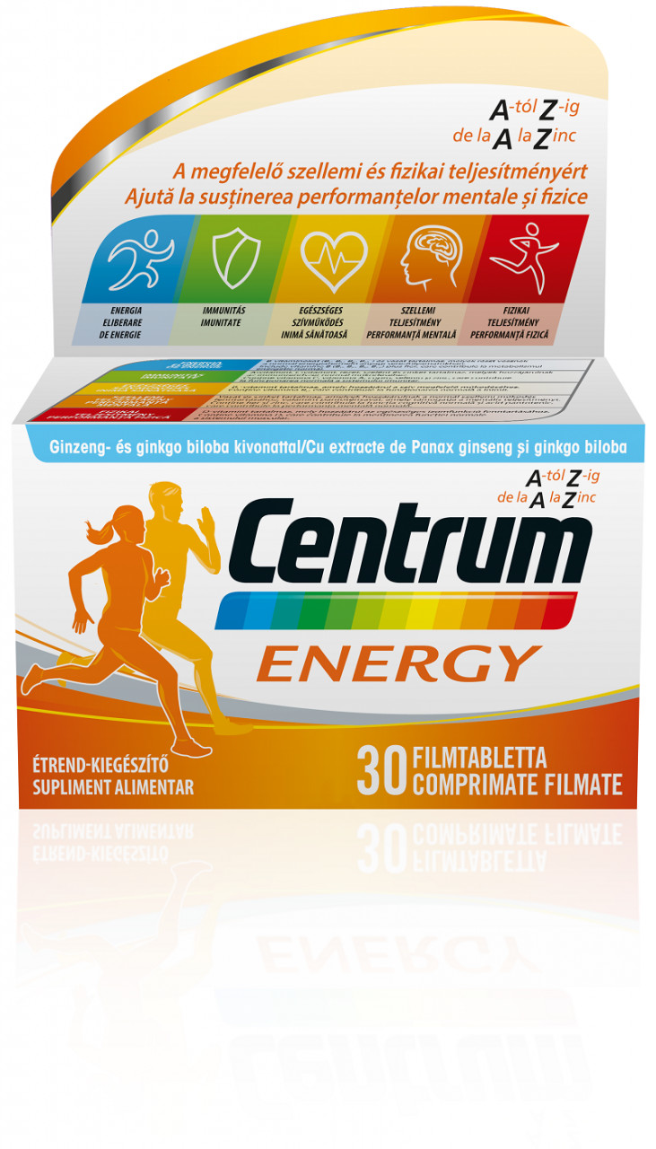 Centrum energy de la a la zinc, 30 comprimate