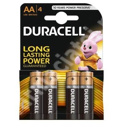 Duracell Basic Baterii AA, 4 bucăți