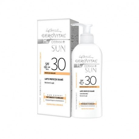 Gerovital GH3 Derma+ Sun - Lapte protectie solara SPF 30, 150 ml
