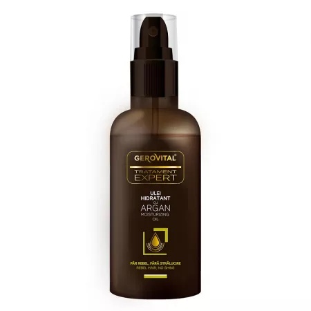 Gerovital Tratament Expert ulei hidratant cu argan si catina pentru par, 100 ml