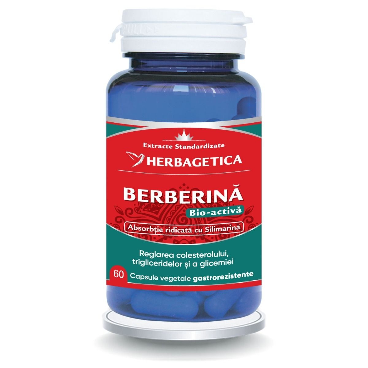 Herbagetica Berberina Bio Activa, pachet 2 x 60 capsule