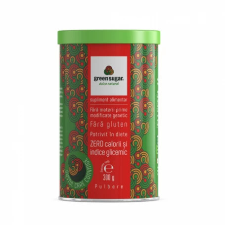 Îndulcitor natural Green Sugar pulbere, 300 g, Laboratoarele Remedia