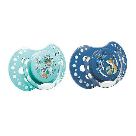 Lovi suzeta silicon dynamic 6-18l x 2pcs folky baiat - 22/843boy