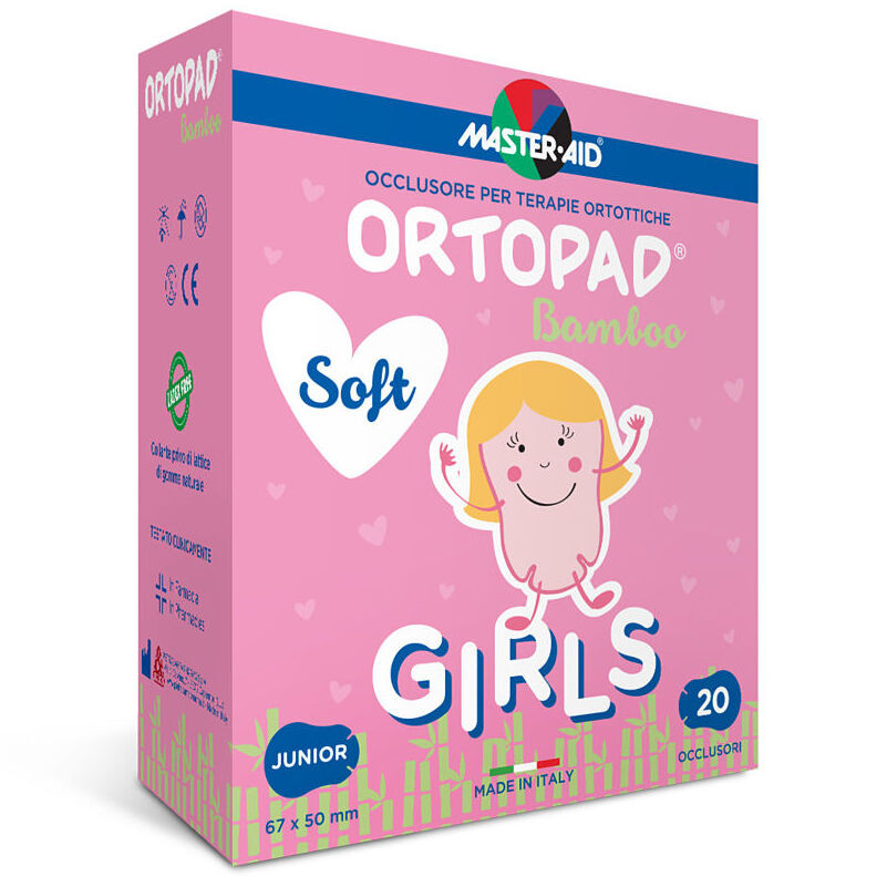 Master-aid ocluzor copii ortopad soft girls 67x50 mm x 20buc