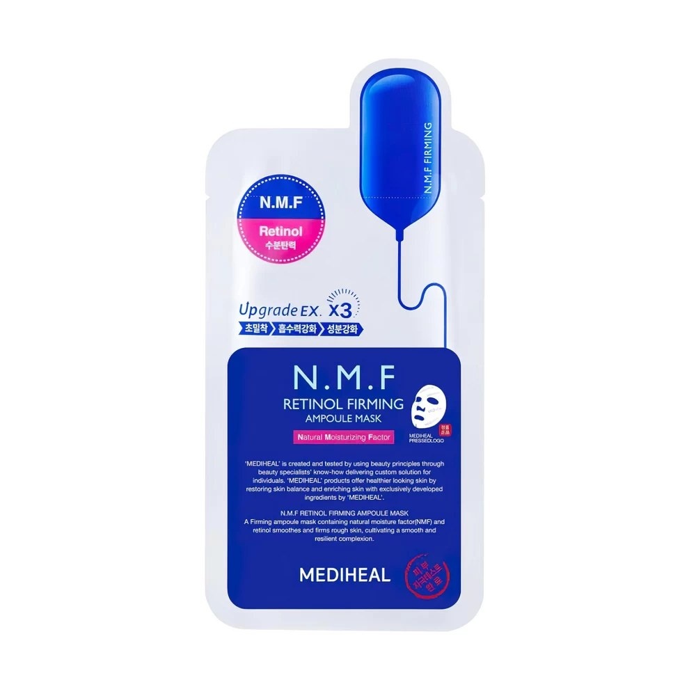 Mediheal N.M.F Retinol Firming Ampoule Mask, mască cu retinol pentru fermitate, 27 ml