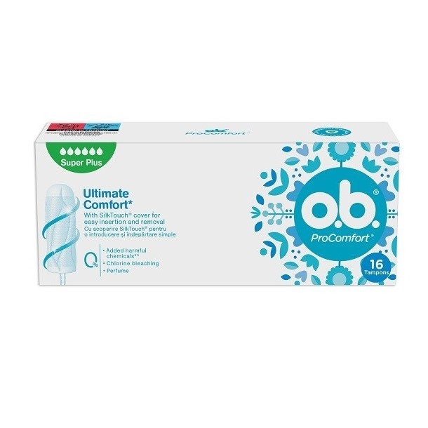 O.B. ProComfort Super Plus Tampoane, 16 bucăți