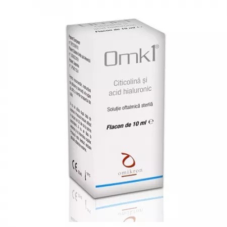 OMK1 solutie oftalmica cu citicolina si acid hialuronic, 10 ml, Omikron